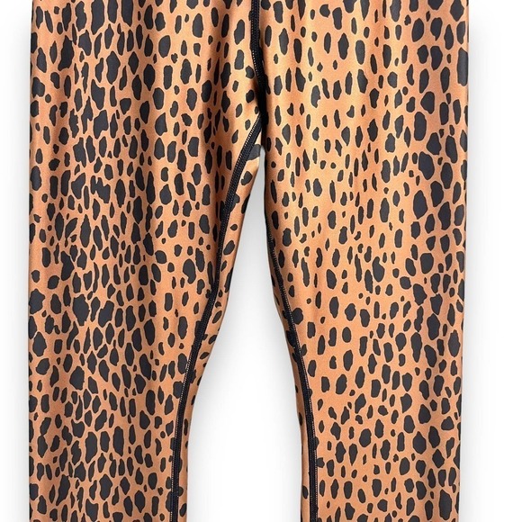 Good American Leggings Womens Small Black Cooper Cheetah High Waist Compression - Picture 6 of 12